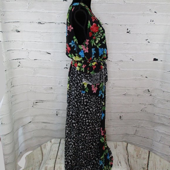 Calvin Klein Plus Patchwork Print Maxi Dress - Picture 3 of 7